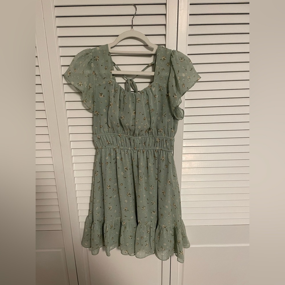 Women’s green dress